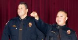 Former Lemoore Chief of Police Daryl Smith and 2019 Public Safety Luncheon honoree Eric Trevino. This year's luncheon has been postponed until 2022.